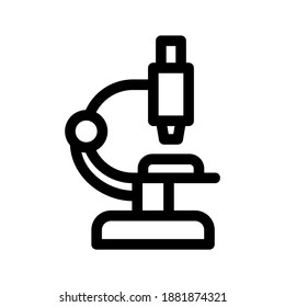 Microscope icon or logo isolated sign symbol vector illustration - high quality black style vector icons
