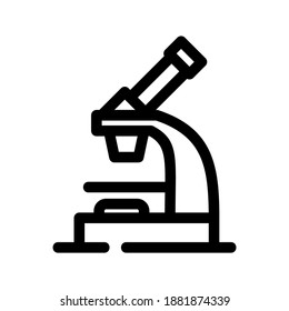 Microscope icon or logo isolated sign symbol vector illustration - high quality black style vector icons
