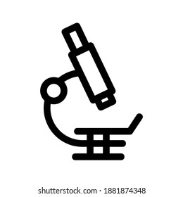Microscope icon or logo isolated sign symbol vector illustration - high quality black style vector icons
