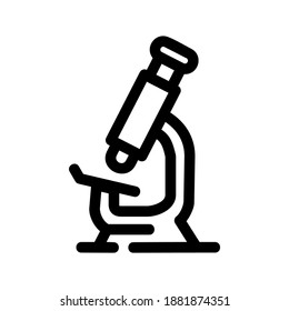 Microscope icon or logo isolated sign symbol vector illustration - high quality black style vector icons
