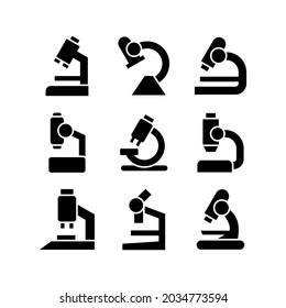 microscope icon or logo isolated sign symbol vector illustration - Collection of high quality black style vector icons
