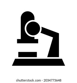 microscope icon or logo isolated sign symbol vector illustration - high quality black style vector icons
