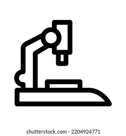 microscope icon or logo isolated sign symbol vector illustration - high quality black style vector icons
