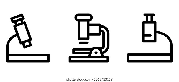 microscope icon or logo isolated sign symbol vector illustration - high quality black style vector icons
