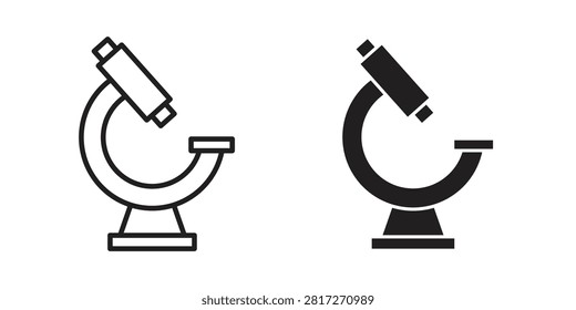 Microscope icon for marketing designs