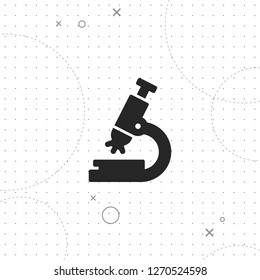 Microscope icon, Microscopic icon, vector best flat icon on texture background , EPS 10
