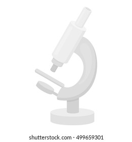 Microscope icon monochrome. Single medicine icon from the big medical, healthcare monochrome.