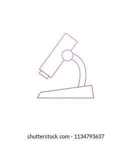 microscope icon in Neon style