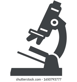 Microscope icon on white background