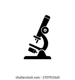 microscope icon on a white background - vector illustration