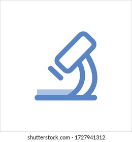 Microscope Icon on White Background