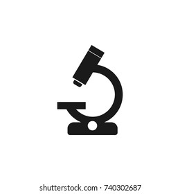 Microscope icon on white background