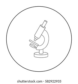 Microscope icon outline. Single medicine icon from the big medical, healthcare outline.