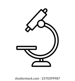 microscope icon Outline thin set