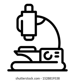 Microscope icon. Outline microscope vector icon for web design isolated on white background