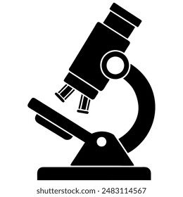 Microscope Icon is perfect for academic and scientific use in biology, chemistry, and healthcare