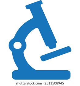 Microscopio Icono Farmacia Laboratorio Médico Ilustración saludable