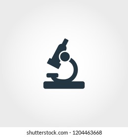 Microscope icon. Premium monochrome design from education icons collection. Creative microscope icon for web design and printing usage.