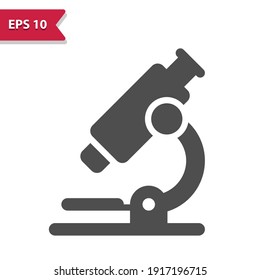 Icono del microscopio. Icono profesional, perfecto píxel, formato EPS 10.