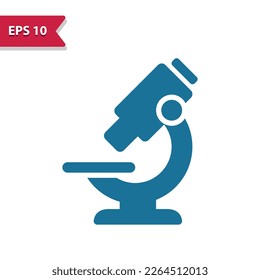 Microscope Icon. Professional pixel perfect vector icon in glyph style.