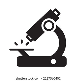 microscope icon, for science banner, suitable for web application