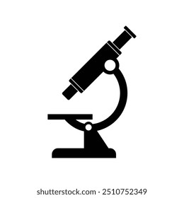 ícone de microscópio ciência isolada no fundo branco