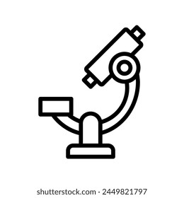 Microscope icon, science, laboratory, magnification, research, editable vector, pixel perfect, illustrator ai file