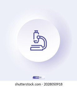 microscope icon. Science Related Vector Icons. Contains such Icons as Biology, Astronomy, Physics, and more.