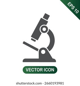 Microscope Icon Science and Research Tool