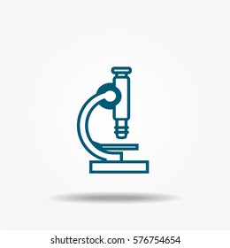 Microscope icon, science symbol