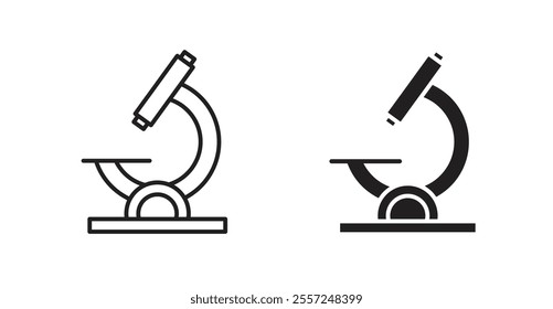 Microscope Icon set. vector illustration set