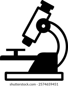 Microscope Icon - A Side View of a Laboratory Micro Vector Illustration.microscope,icon,vector,science,laboratory,medical,research,biology,technology,chemistry,healthcare,analysis,education,experiment