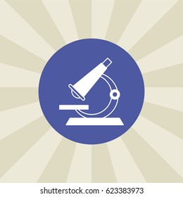microscope icon. sign design. background