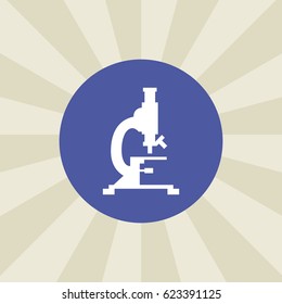 microscope icon. sign design. background