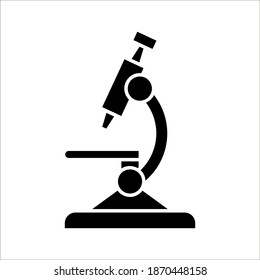 Microscope Icon. Sign, laboratory. vector isolated on with background. color editable