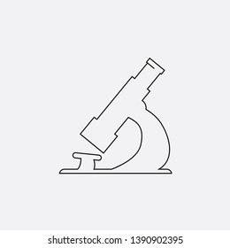 microscope icon sign signifier vector