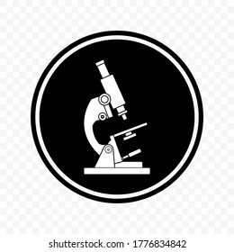 Microscope icon. Microscope sign and symbol vector design. Vector illustration.