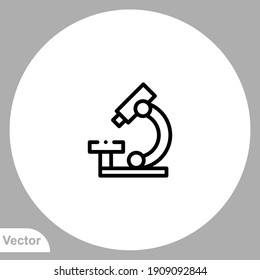 Mikroskop-Symbol, Vektorsymbol, Symbol, Logo-Illustration für Web und Mobile