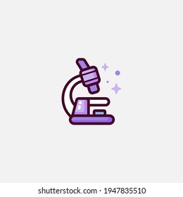 Microscope icon sign vector,Symbol, logo illustration for web and mobile