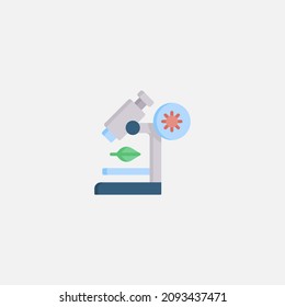 Vector de signo de icono de microscopio,Símbolo, ilustración de logotipo para web y móvil