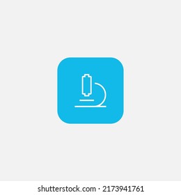 Microscope icon sign vector,Symbol, logo illustration for web and mobile