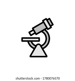 Microscope icon. Simple color with outline vector elements of knowledge icons for ui and ux, website or mobile application