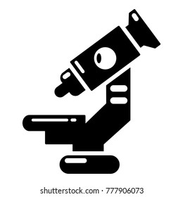 Microscope icon. Simple illustration of microscope vector icon for web