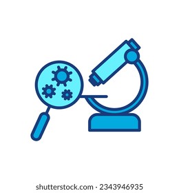 microscope icon. simple,research,laboratory. isolated on white background.