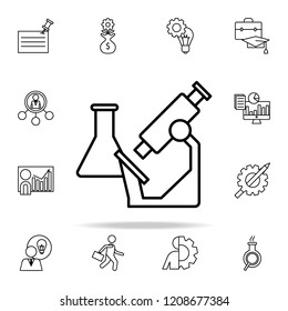 microscope icon. Startup icons universal set for web and mobile