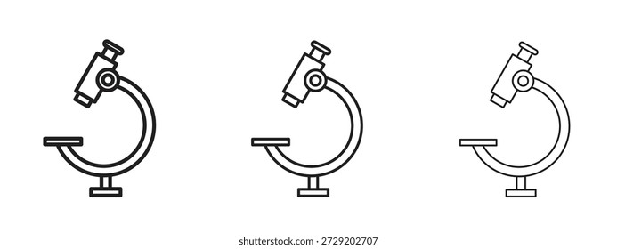 Símbolo de ícone de microscópio para Elementos Gráficos, Elementos de Design e Sites de Informações
