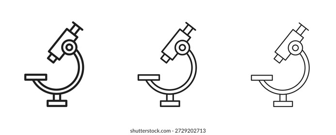Símbolo de ícone de microscópio para Elementos Gráficos, Elementos de Design e Sites de Informações