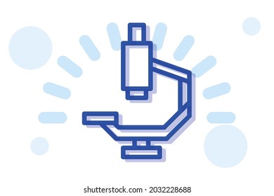 Microscope icon symbol sign from modern healthcare collection for mobile concept and web apps design. Medical and medicine related vector line icons. 