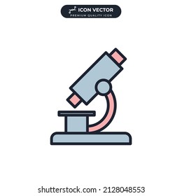 microscope icon symbol template for graphic and web design collection logo vector illustration