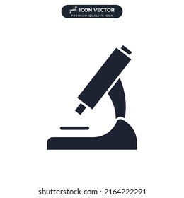 microscope icon symbol template for graphic and web design collection logo vector illustration